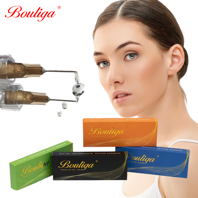 Gel d'acide hyaluronique injectable pour rehaussement des lèvres, 2 ml