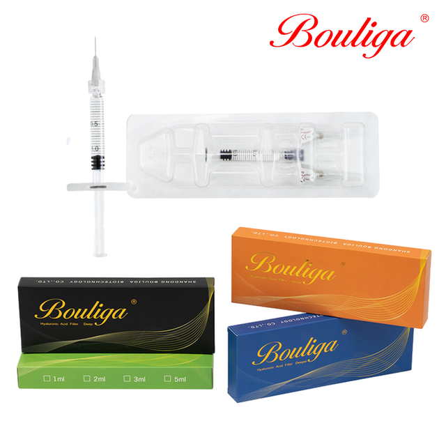 Gel d'acide hyaluronique par injection anti-âge Bouliga 2 ml