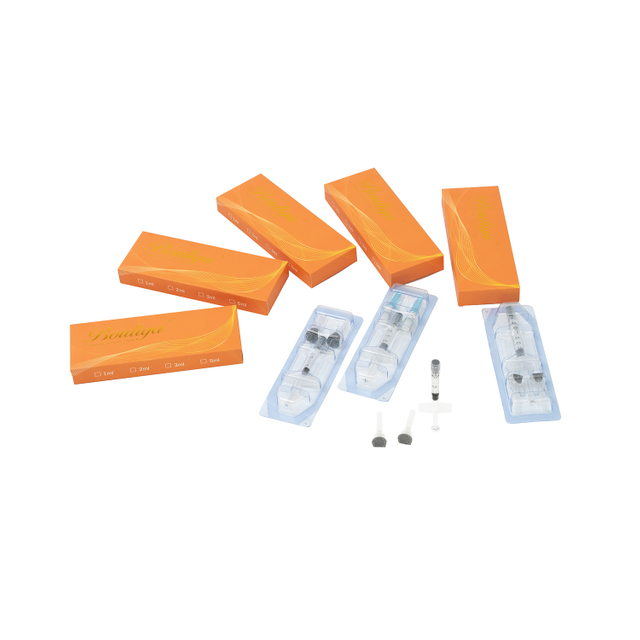 Combleur cutané à l'acide hyaluronique réticulé Bouliga pour les rides (1 ml, 2 ml, 5 ml, 10 ml)